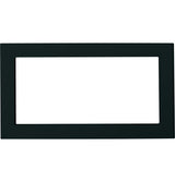 GE JX827DFBB 27 Inch Deluxe Built-In Trim Kit Black front view