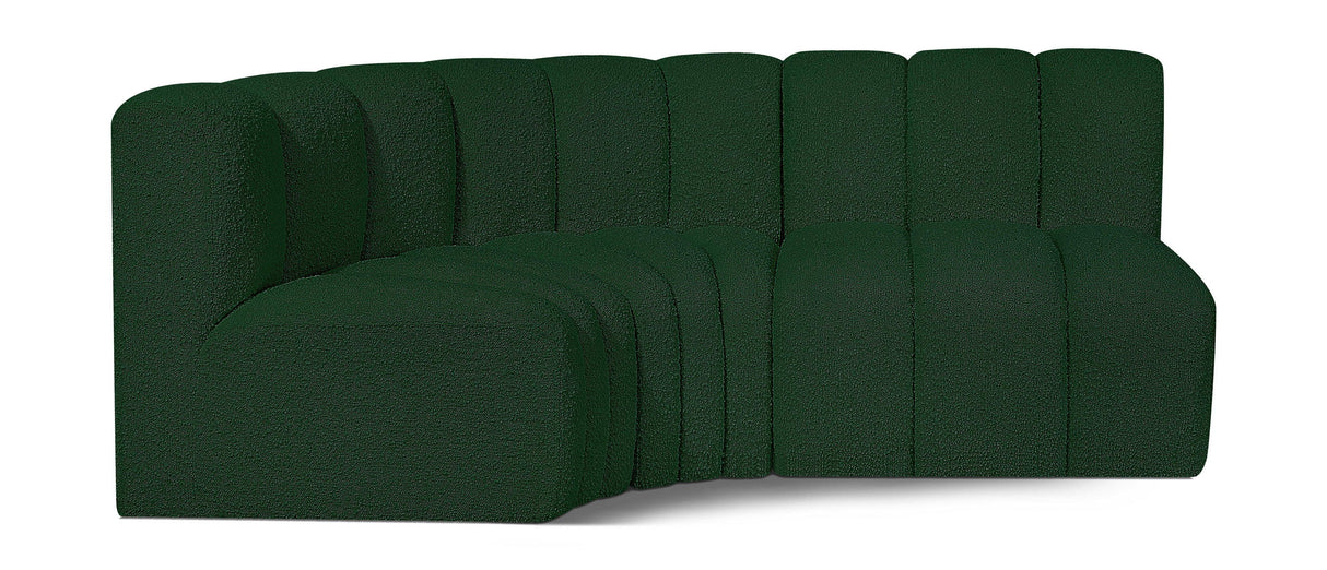 Arc - Boucle Fabric 3 Piece Sofa