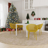 4 Pack Lounge Chair Set With Long Table