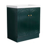 Contemporary Freestanding Bathroom Vanity With Resin Sink & Soft-Close Cabinet Doors