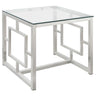Merced - Glass Top Metal Table
