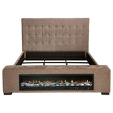 Senna - Upholstered Audio Flame Visualizer Bed