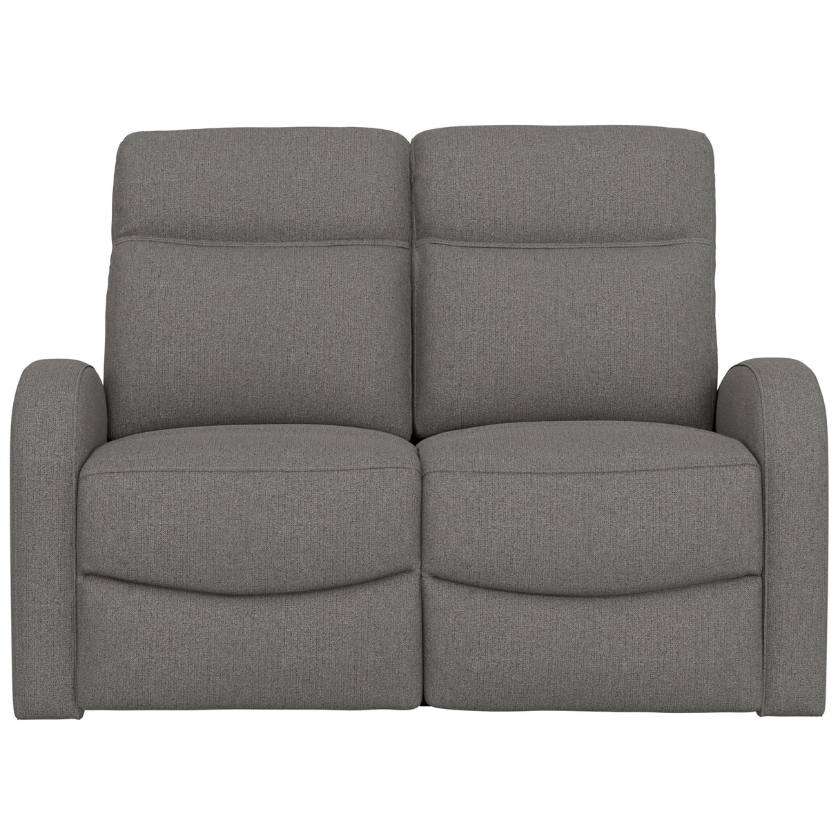 Manual Reclining Loveseat With Dual Seating Support For Living Room