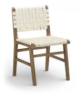 Entwine - Vegan Leather Upholstered Dining Chair - Painted Brown