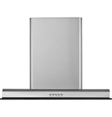 GE UVW7241SNSS 24 inch chimney range hood front view