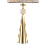 Cone - Travertine Table Lamp (Set of 2)