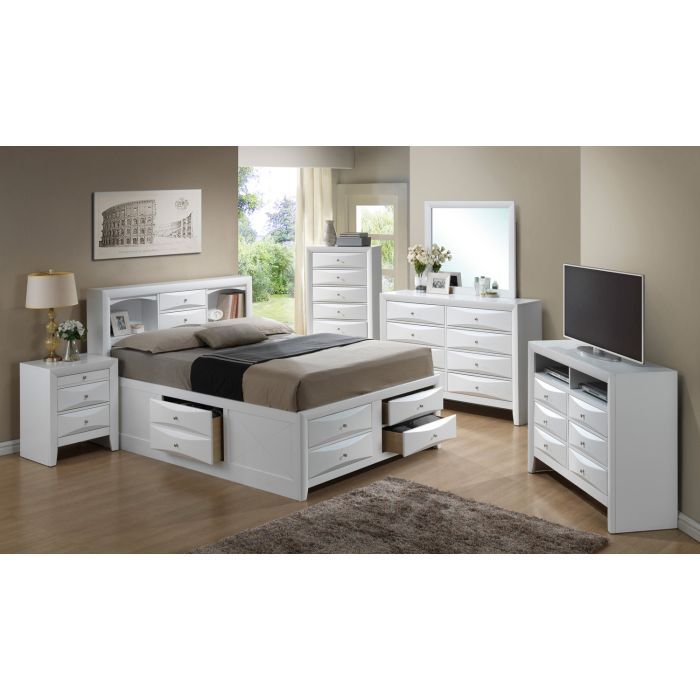 Marilla - Storage Bed With Bookcase Headboard