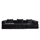 Convertible Floor Sofa Bed, Boneless Modular Sectional Sofa For Living Room