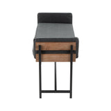 Kari - Farmhouse Bench - Brown Wood