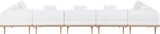 Laguna - 7 Piece Resilient Water Resistant Fabric 142" Upholstered Outdoor Patio Modular Sectional
