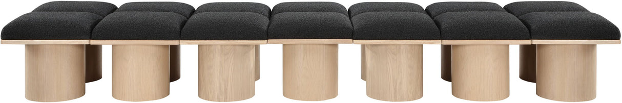 Pavilion - 14 Piece Modular Bench With Natural Base