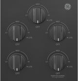 GE JGP3036DLBB - 36 in. 5-Burner Natural Gas Cooktop with Simmer Burner & Power Burner - Black