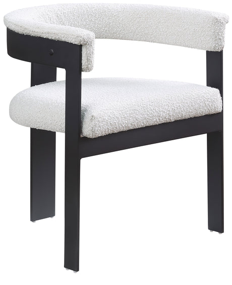 Romeo - Boucle Dining Chair With Black Base (Set of 2)