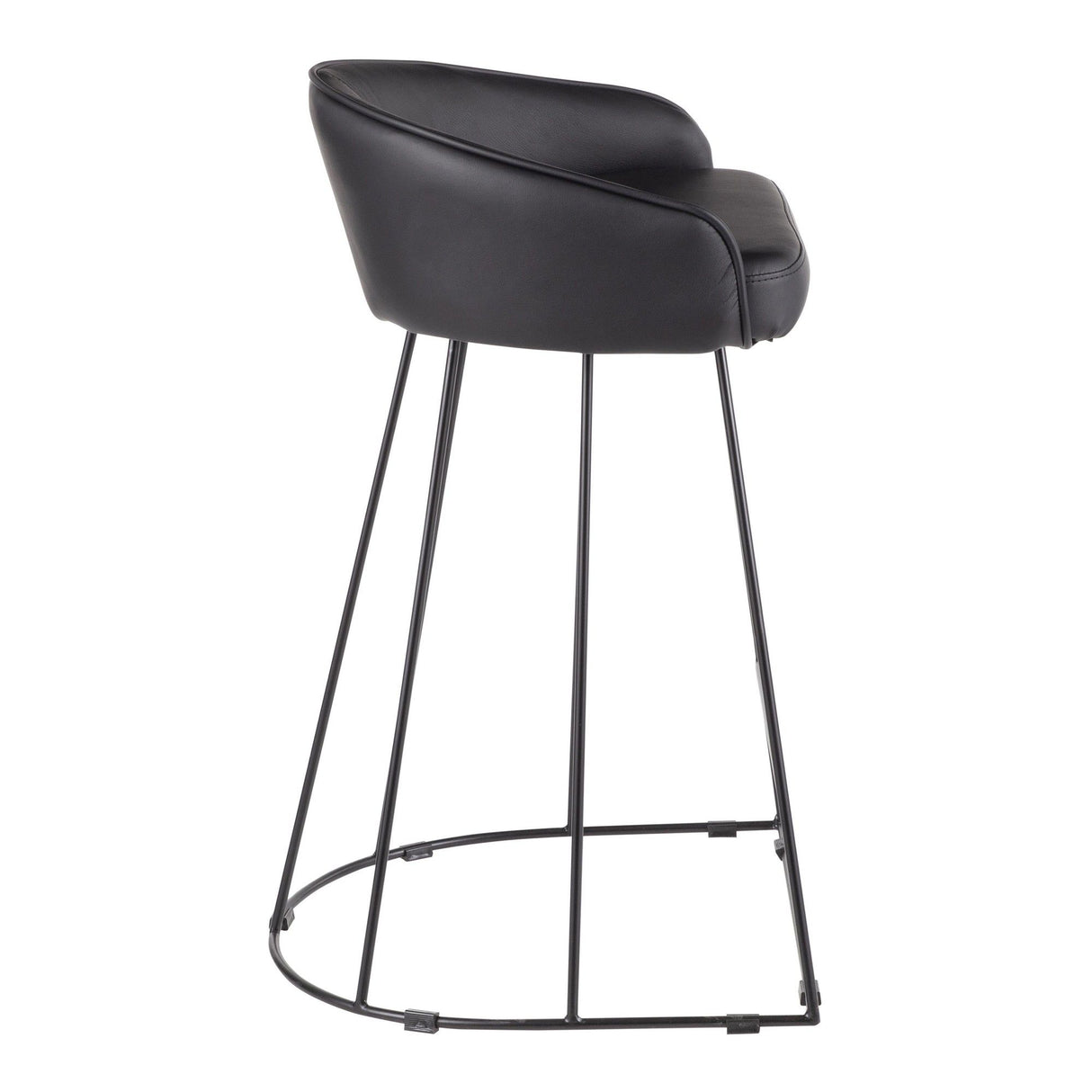 Canary - Counter Stool (Set of 2) - Black Metal