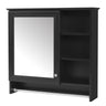 Wall Mount 2 In 1 Mirror Cabinet With Adjustable Shelf, Soft-Closing Hinges