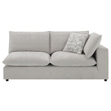 Marisa - Modular RF Loveseat With 2 Pillows - Beige Boucle