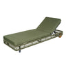 Outdoor Chaise Lounge With Wheels, 5 Position Adjustable Backrest
