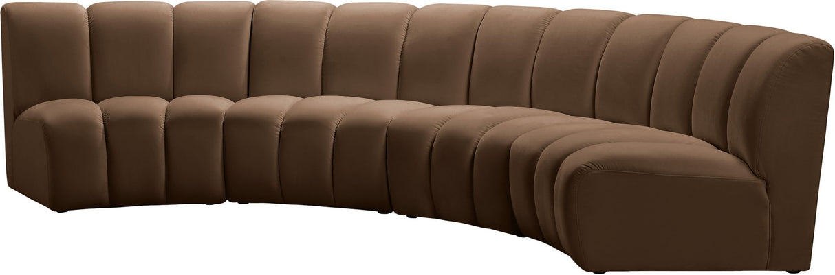 Infinity - 4 Piece Velvet Modular Sectional