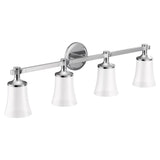 Flara Chrome four globe bath light - (YB0364CH)