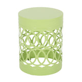 Outdoor Metal Large End Table, Modern Design