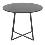 Cosmo - Canary Dining Table - Black Metal Base