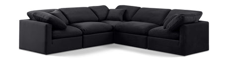 Indulge - Velvet 5 Piece Modular Corner Sectional