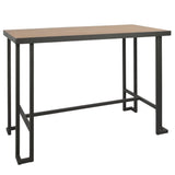 Roman - Counter Table - Gray And Natural
