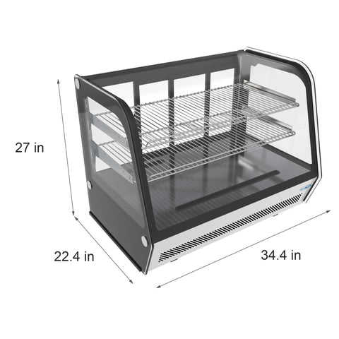 35 in. Countertop Display Refrigerator - 5.6 Cu Ft. CDC-5C-BK