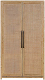 Vana - Solid Wood, Oak Veneer And Stainless Steel Storage Cabinet