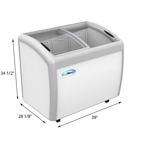 40 in. Display Ice Cream Freezer - 9 cu ft. MCF-9C.
