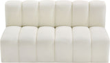 Arc - Faux Leather 2 Seats Modular Sofa