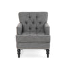 Harrison - Tufted Club Chair With Button Tufted Back And Birch Wood Legs