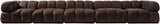 Orin - Fabric Velvet 5 Piece Modular Sofa