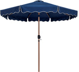 Amalfi - Aluminum Patio Umbrella - Black Base / Light Brown Pole