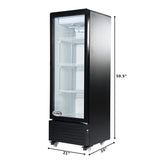 21 in. One Glass Door Commercial Display Merchandiser Refrigerator Cooler in Black, ETL Listed, 8 cu. ft. (KM-MDR-1GD-8C) No rating value Same page link.   (0) Write a review