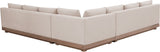 Solace - Olefin Performance Fabric 3 Piece Outdoor Patio Modular Sectional (2 Sofas & Corner Chair)