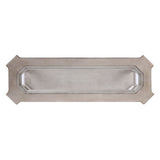 Northville - Sofa Table - Clear Glass & Antique Silver