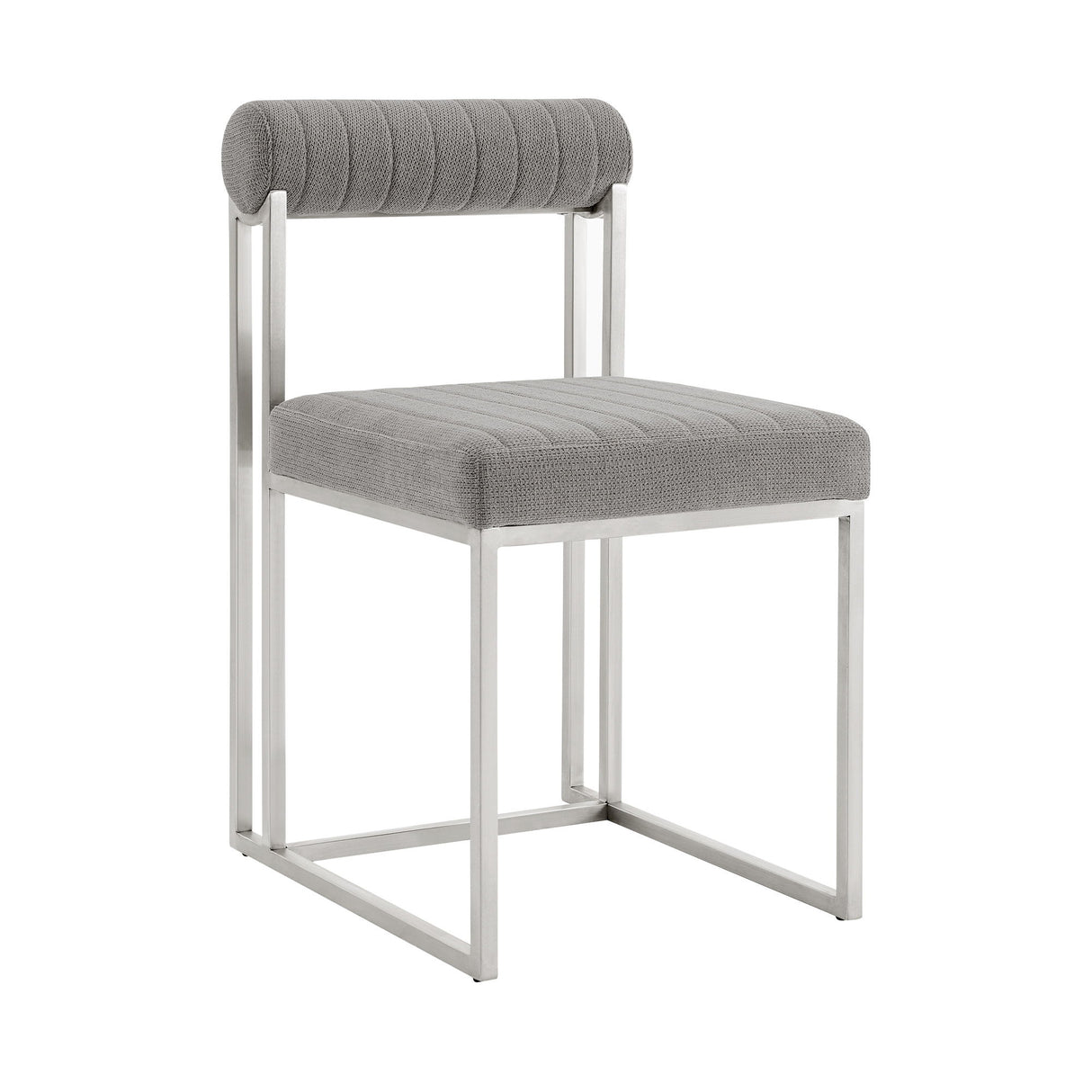 Anastasia - Dining Room Chair Set With Brushed Silver Frame