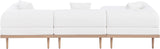 Laguna - 3 Piece Resilient Water Resistant Fabric 106.5" Upholstered Outdoor Patio Modular Sofa
