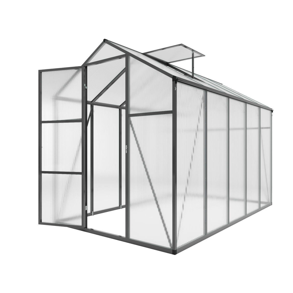 Gain Height Windproof Greenhouse With Raised Base