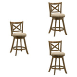 Kodi - Modern Farmhouse Swivel Wood Counter Height Kitchen Bar Stool