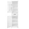 Tall Freestanding Bathroom Storage Cabinet With 2 Doors And Adjustable Shelves