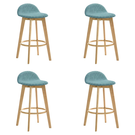 Vera - Upholstered Wood Counter Height Barstool