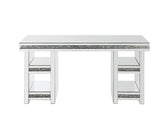 Noralie - Writing Desk - Mirrored & Faux Diamonds