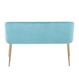 Luna - Glam Bench - Gold Legs