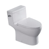 1 Piece Toilet, Soft Closing Seat - White