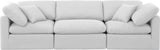 Indulge - Linen 3 Piece Modular Sofa - White