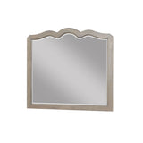 Scallop Shaped Mirror - White Poplar