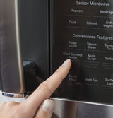 GE Profile PVM9215SKSS over-the-range microwave - interior