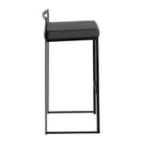 Fuji - Stackable Barstool - Black Metal